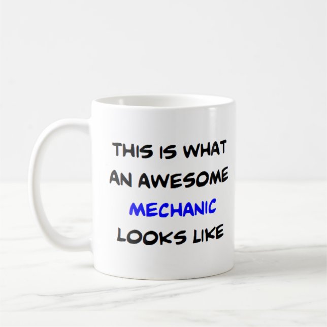 Taza De Café mechanic, awesome (Izquierda)
