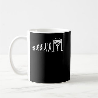 Taza De Café Mechanic Evolution  Mechanic Gift Car Mechanics Te