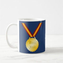 Taza De Café Medalla de Mejor Papá Día del Padre