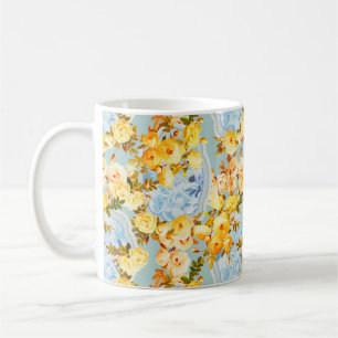Taza De Café Medallones y Rosas