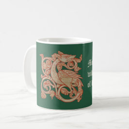 Taza De Café "Meddle Not" Dragon Coffee Mug