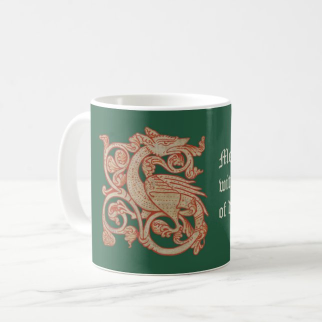 Taza De Café "Meddle Not" Dragon Coffee Mug (Anverso izquierdo)