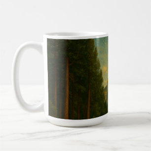 Taza De Café Media Cúpula y árboles desde Yosemite Valley 