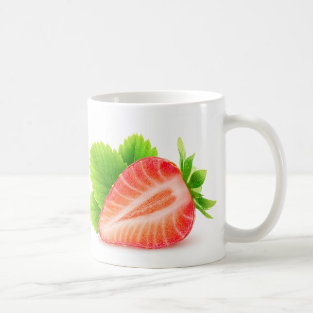 Taza De Café Media de fresa (Derecha)