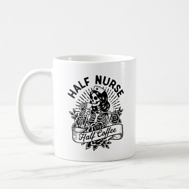 Taza De Café Media Enfermera Media Coffee (Izquierda)