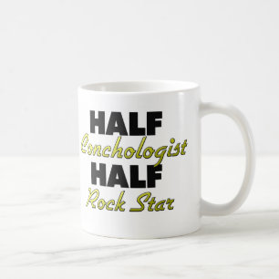 Taza De Café Media estrella del rock del medio Conchologist