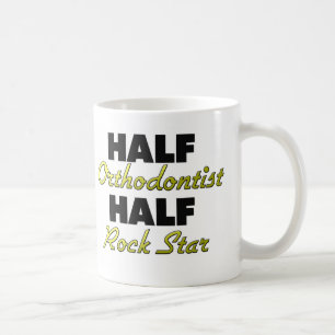 Taza De Café Media estrella del rock del medio Orthodontist