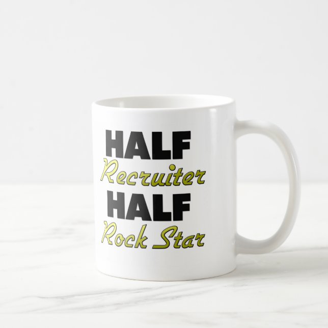 Taza De Café Media estrella del rock del medio reclutador (Derecha)