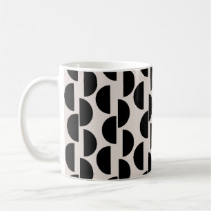 Taza De Café Media Luna Glam de Mediano Siglo #1 #abstract #geo