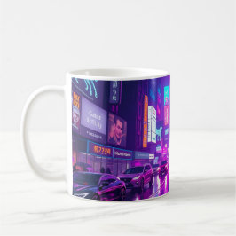 Taza De Café Medias Leggings Pulso Ciudad Neon