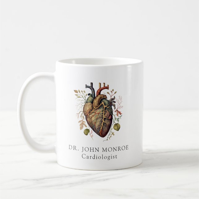 Taza De Café Médica anatómico cardiólogo (Izquierda)