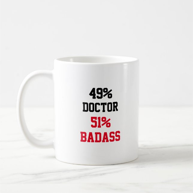 Taza De Café Médica Badass (Izquierda)