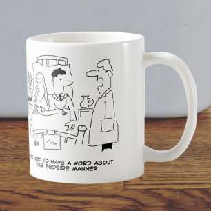 Taza De Café Médica Bedside Manner No Bastante Correcto