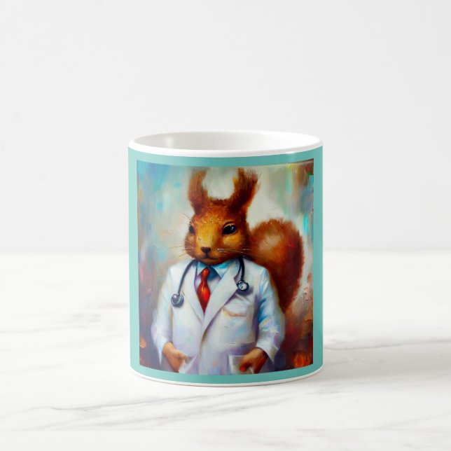 Taza De Café Médica de ardilla (Centro)