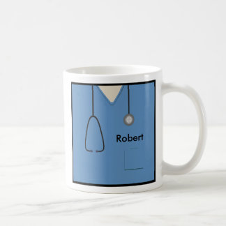 Taza De Café Médica de la enfermería Blue Mug