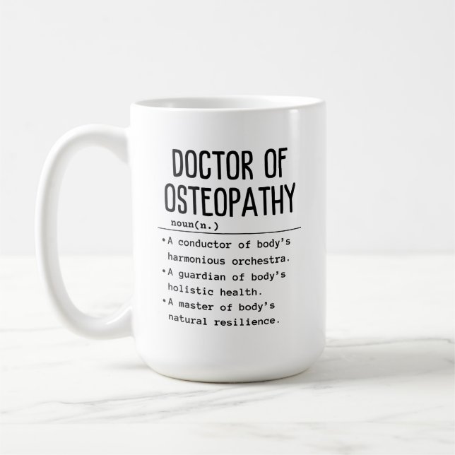 Taza De Café Médica de Osteopatía (Izquierda)