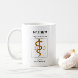 Taza De Café Médica de Osteopatía Felicitaciones por Graduación