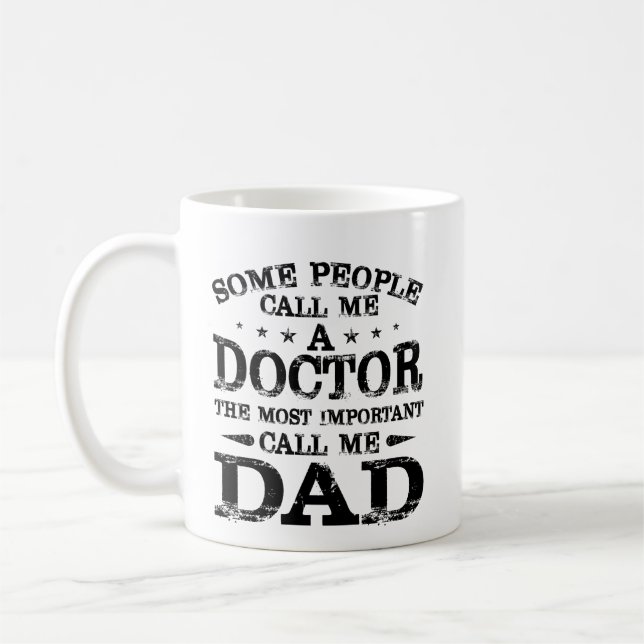 Taza De Café Médica Papá Algunos Me Llaman Médica (Izquierda)