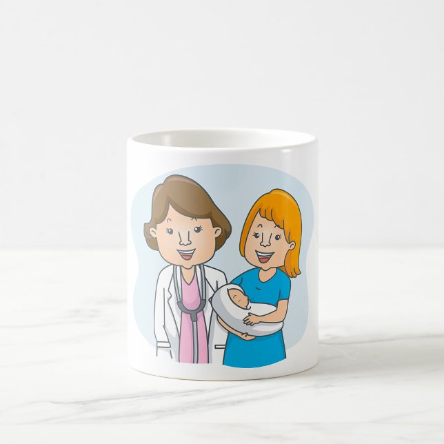 Taza De Café Médica Y Madre Nueva Con Un Café Infantil (Subido por el creador)