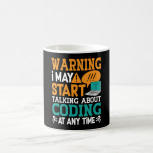 Taza De Café Medical Coder Warning I May Start Talking Coding