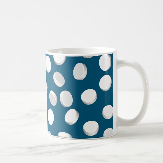 Taza De Café medicamentos para pastillas azules (Derecha)