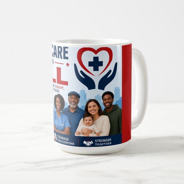 Taza De Café Medicare para Todos (Anverso derecho)