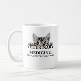 Taza De Café Medicina veterinaria porque la gente es divertida