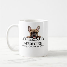 Taza De Café Medicina veterinaria porque la gente es divertida