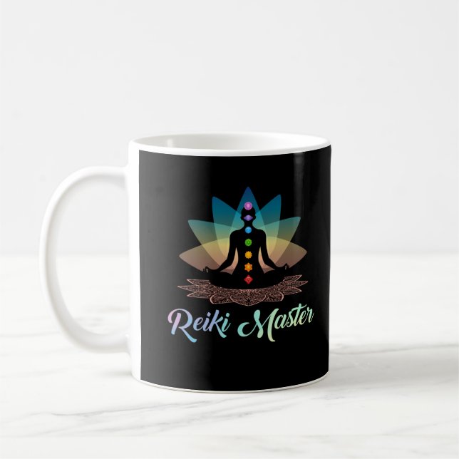 Taza De Café Medición de yoga espiritual del maestro de Reiki C