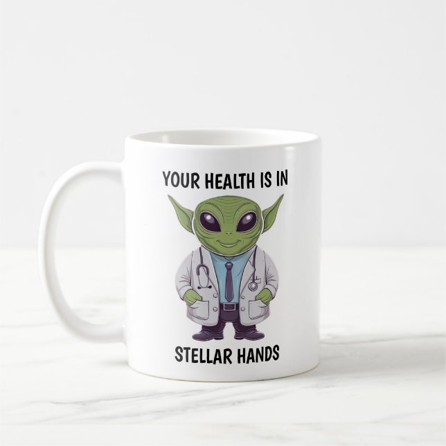 Taza De Café Médico Alien (Izquierda)
