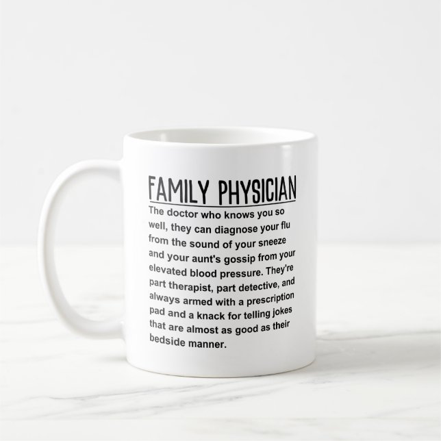 Taza De Café Médico de Familia (Izquierda)