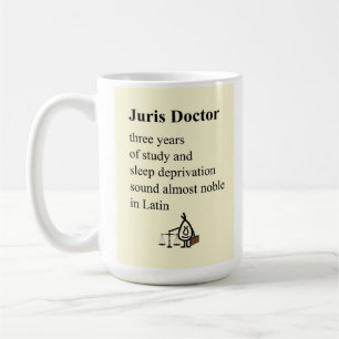 Taza De Café Médico de Juris - un poema para la graduación del