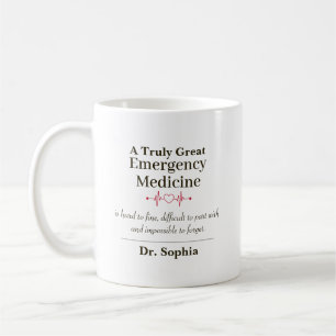 Taza De Café Médico de Medicina de Emergencia Personalizado Gen
