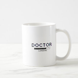 Taza De Café Médico de píxeles con error de carga Humor