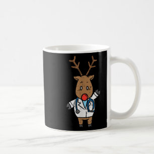 Taza De Café Médico de renos enfermera estetoscopio Navidad méd