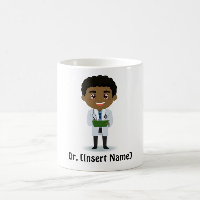 Taza De Café Médico de sexo masculino personalizado/médico (Centro)
