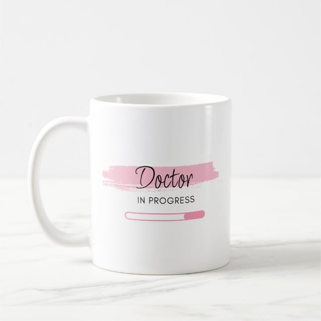 Taza De Café Médico en curso - Personalizado (Izquierda)