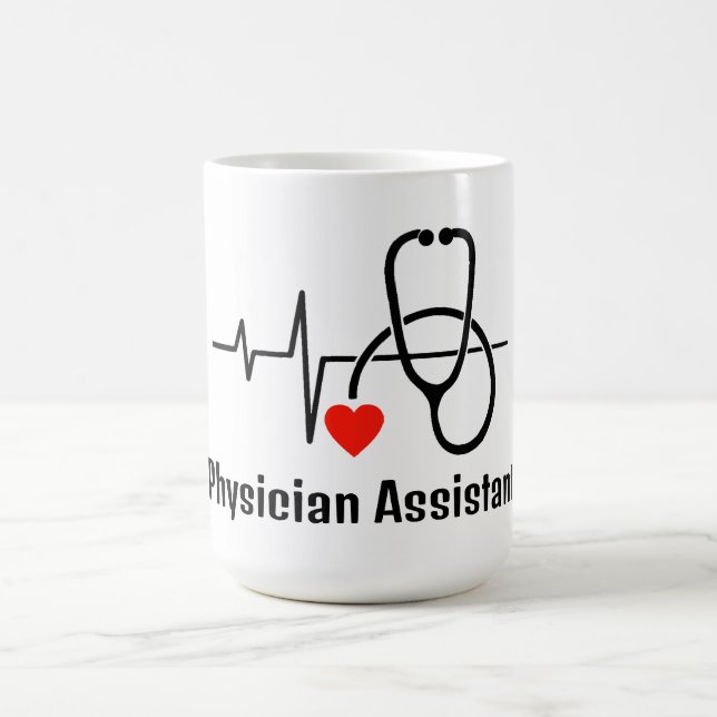Taza De Café Médico Enfermera de Atención de Salud (Centro)