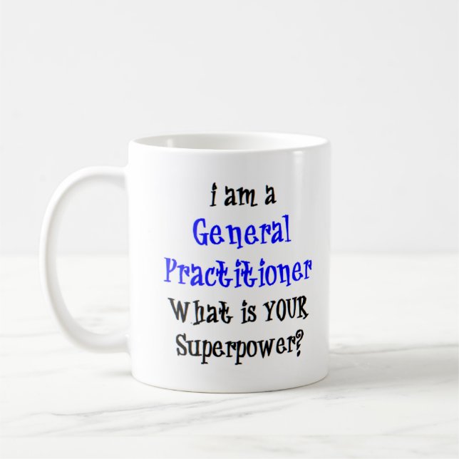 Taza De Café médico general Mug (Izquierda)