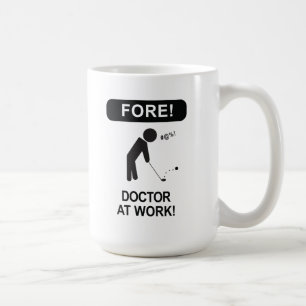 TAZA DE CAFÉ MÉDICO GOLFING