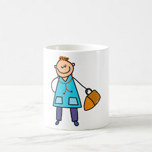 Taza De Café Médico Niño Personaje Médico Infantil