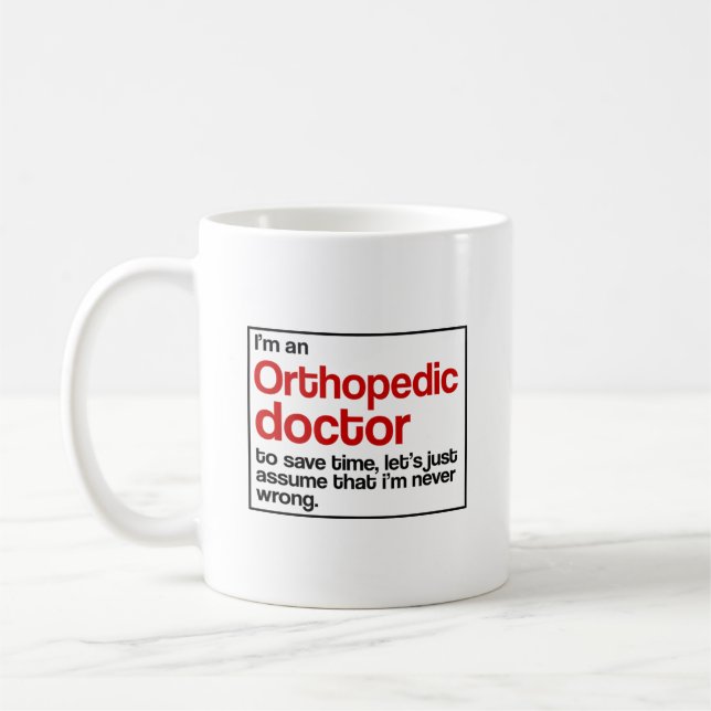 Taza De Café Médico ortopédico (Izquierda)