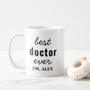 Taza De Café Médico Personalizado Mejor Gracias Médico