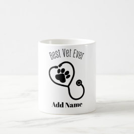 Taza De Café Médico veterinario compasivo Diseño de cuidado ani