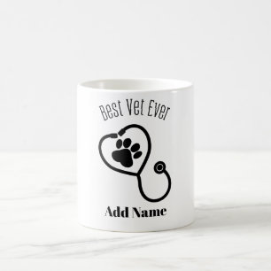 Taza De Café Médico veterinario compasivo Diseño de cuidado ani