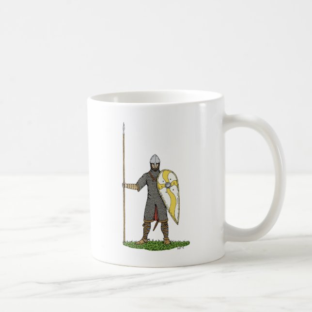 Taza De Café Medieval Norman Knight Circa 1066 (Derecha)