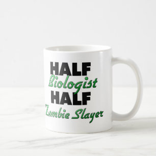 Taza De Café Medio asesino del zombi del medio biólogo