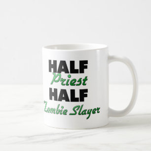 Taza De Café Medio asesino del zombi del medio sacerdote