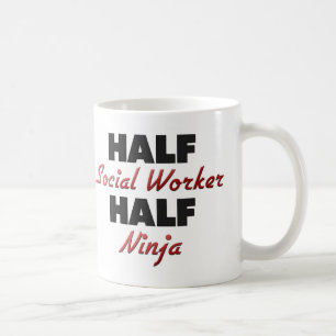 Taza De Café Medio asistente social medio Ninja