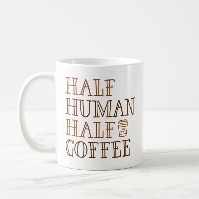 Taza De Café Medio café humano (Izquierda)